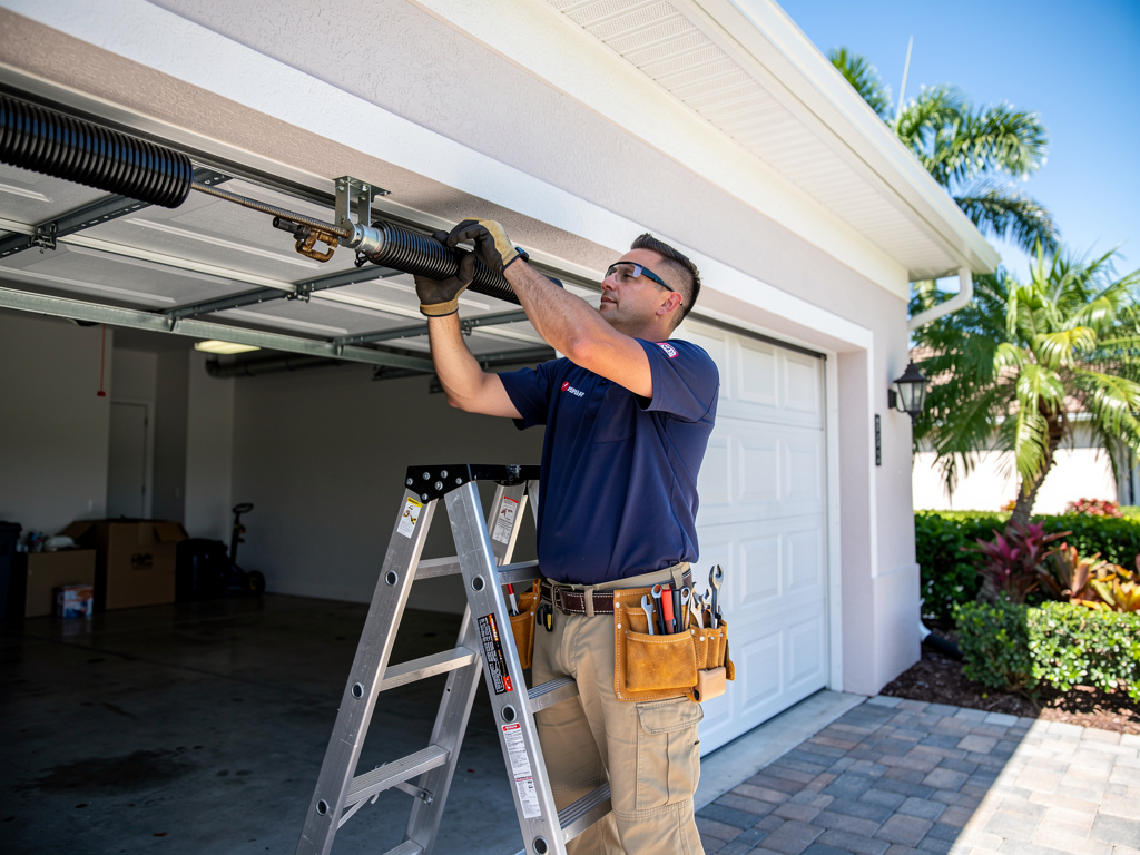 Garage Door Spring Replacement in Weston, FL