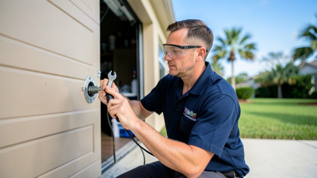 What safety certifications should a garage door repair company have in Weston, FL?