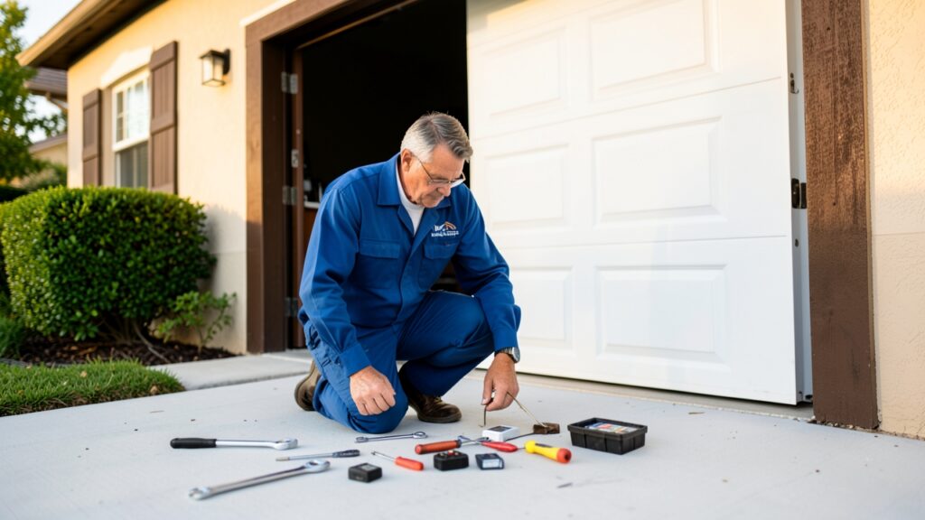What types of garage door repair services are offered in Weston?